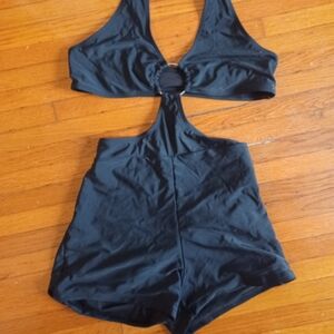 SHEIN Black One-Piece Swimsuit